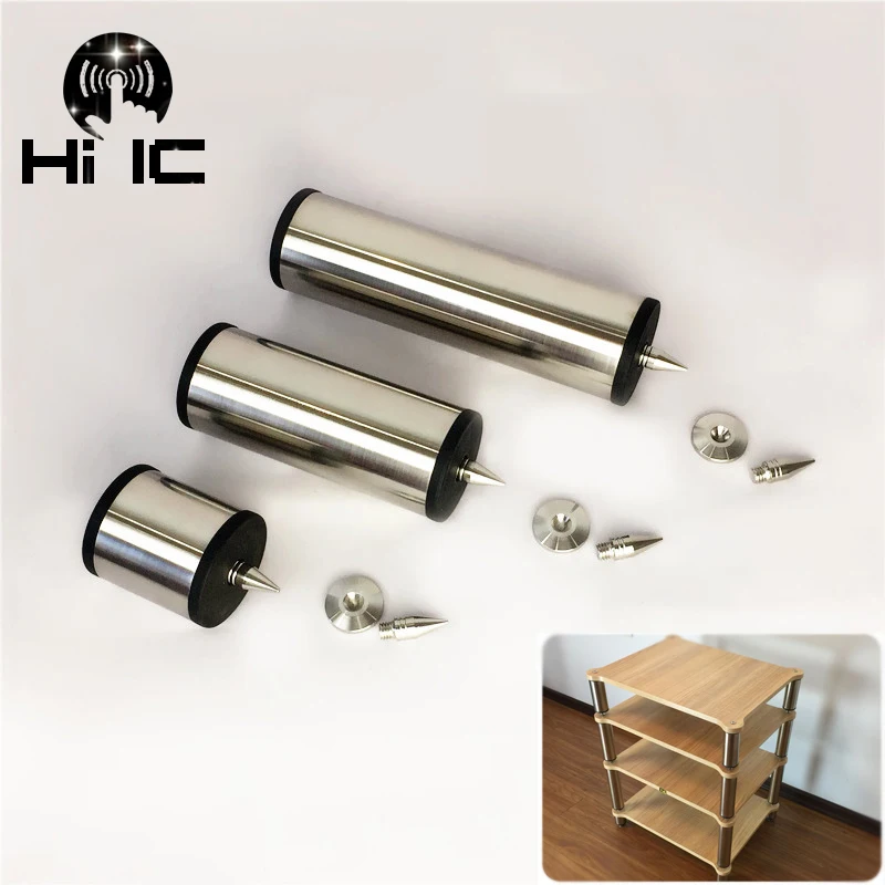 

304 Stainless Steel HIFI Speaker Subwoofer Amplifier Amp Decoder Frame Rack Equipment Shock Absorber Column Foot Feet Nail Pad