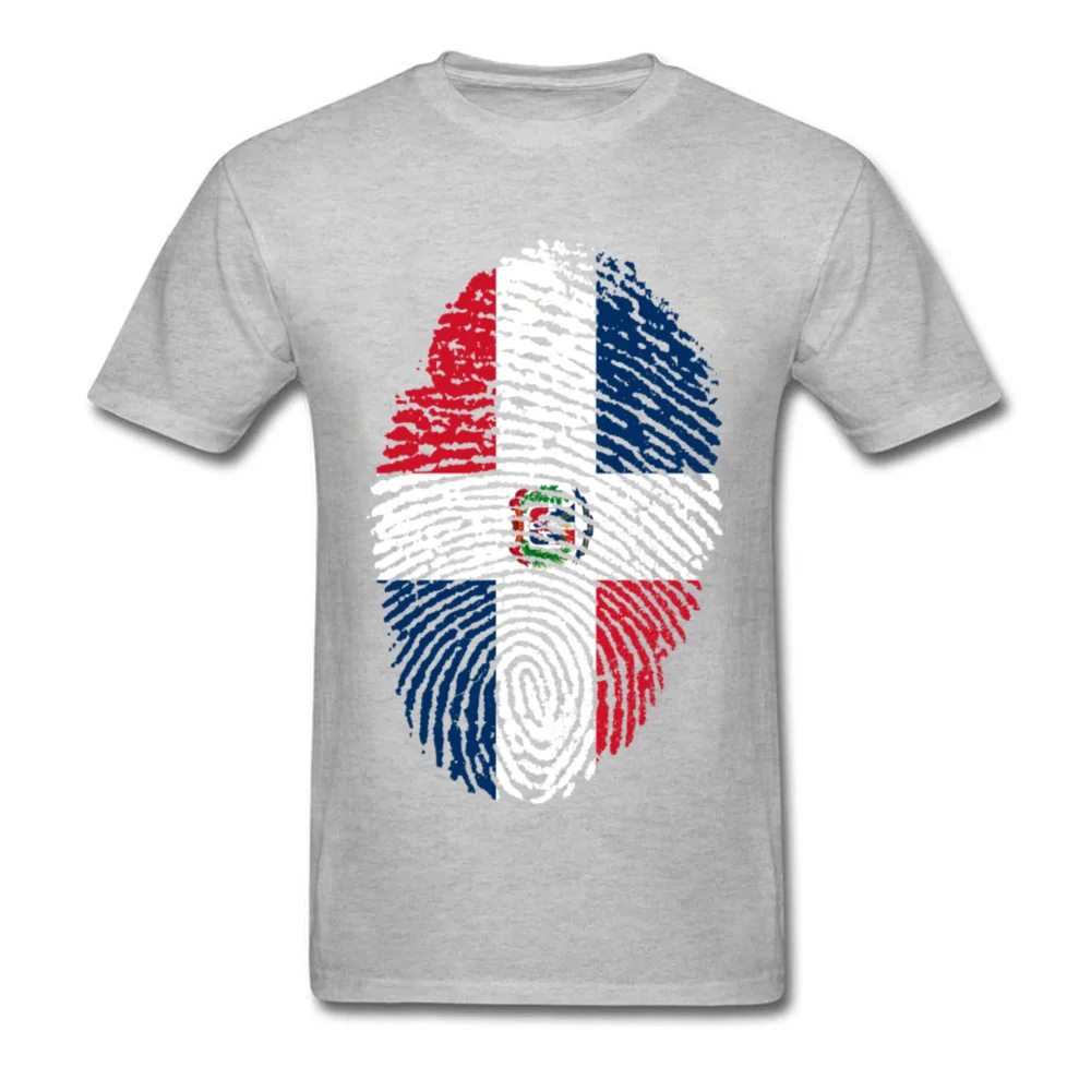 Dominican Republic Flag Fingerprint_grey