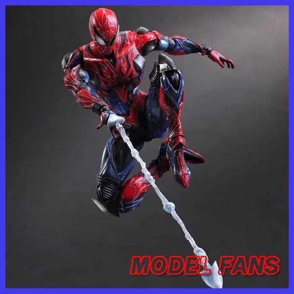 

MODEL FANS Spider-Man ARKHAM KNIGHT PLAY ARTS KAI 27cm PVC Action Figure Toys Gift Model