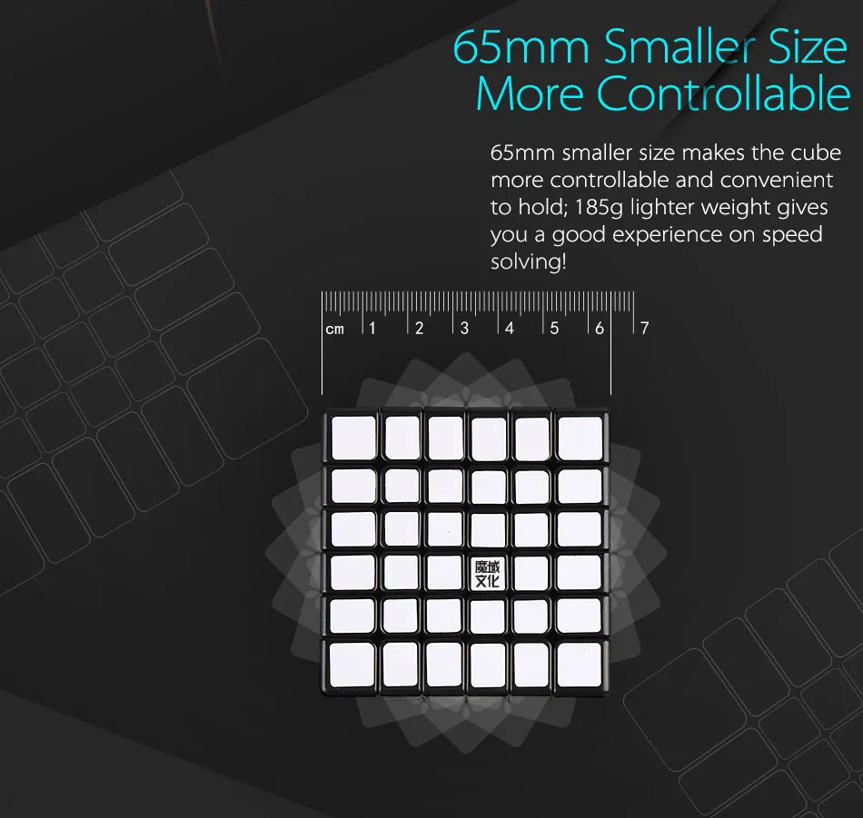 Moyu aoshi gts M 6x6x6 Магнитный магический скоростной куб наклейка менее профессиональные магниты gtsm головоломка cubo magico игрушки для детей