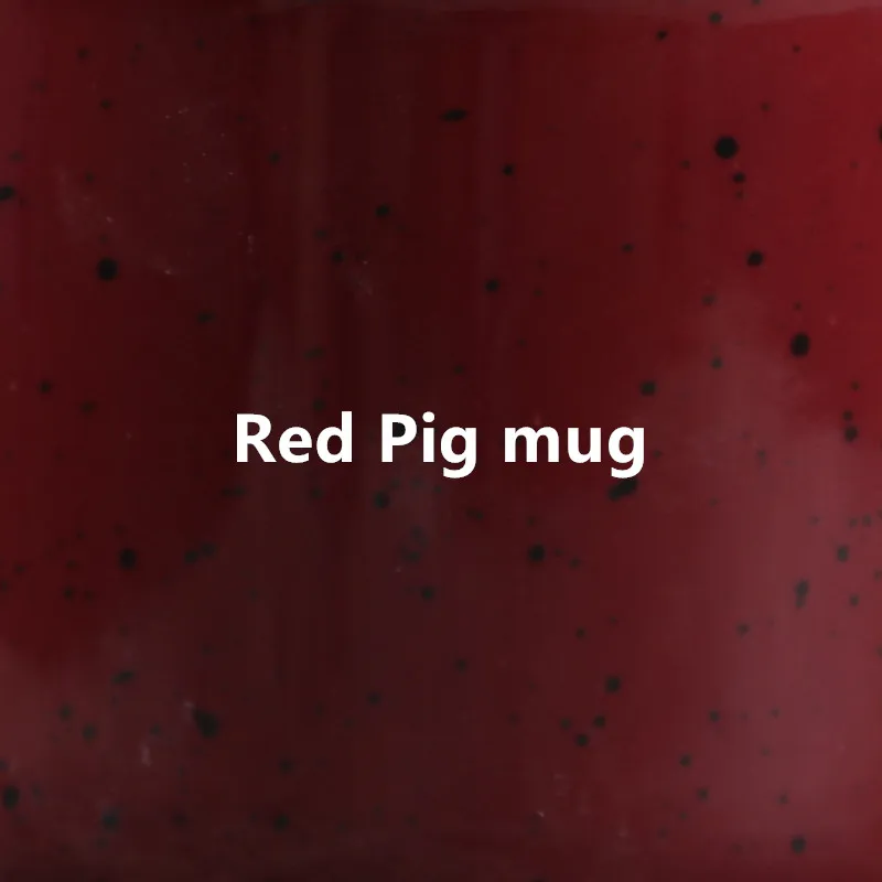 Red Pig mug Креативные фарфоровые кружки животные сделай сам по индивидуальному заказу - Цвет: Red Pig mug
