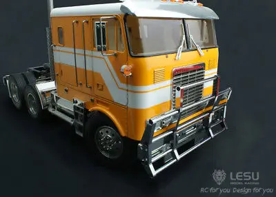 LESU металлический передний бампер для Tmy King GL RC 1/14 тягач Автомобиль DIY TH02303