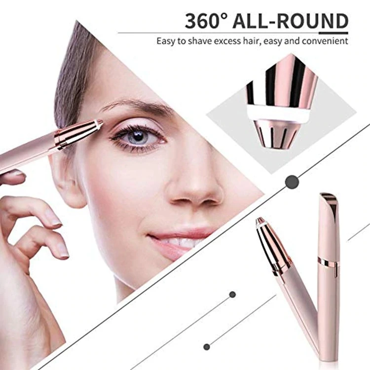 

Portable Electric Hair Removal Epilator Women Face Hair Remover Painless Brows Trimmer Lipstick Razor Depilator Shaving Machine