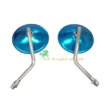 

For SUZUKI GN250 GN 250 Motorcycle Rearview Rear View Side Mirror Left+Right OEM Accessories 10MM One Pair Steel