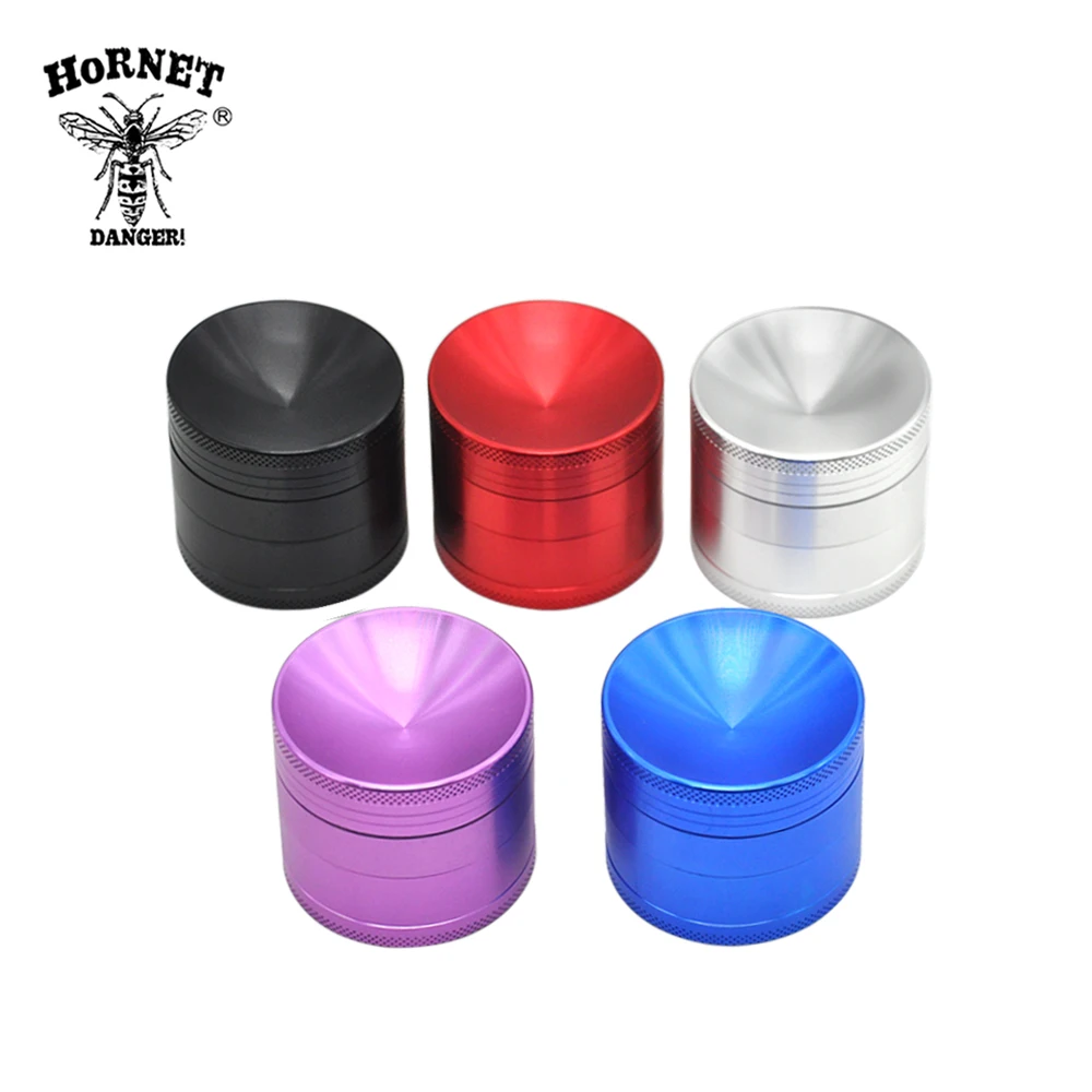 

HORNET 4 Parts 50mm/56mm/63mm CNC Aluminum Alloy Herb Grinder Concave Top Spice Grinder Tobacco Crusher Hand Grinder Miller