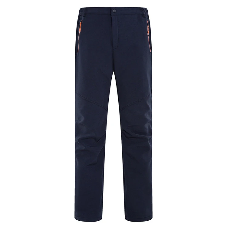 Горные мужские женские зимние походные брюки для кемпинга, спорта на открытом воздухе, теплые флисовые штаны для альпинизма, Походов, Кемпинга, утепленные штаны VA388 - Цвет: Men Dark Blue