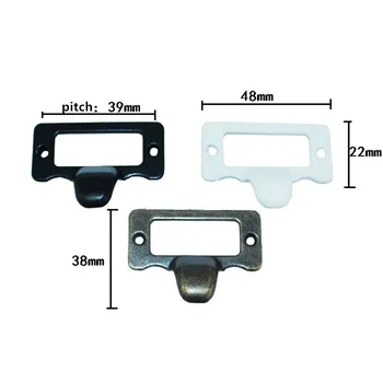 

Vintage Zinc Alloy Handle Drawer Cabinet Door Knob and Handle Kitchen Cupboard Label Cards Tag Card,48*38mm,10Pcs