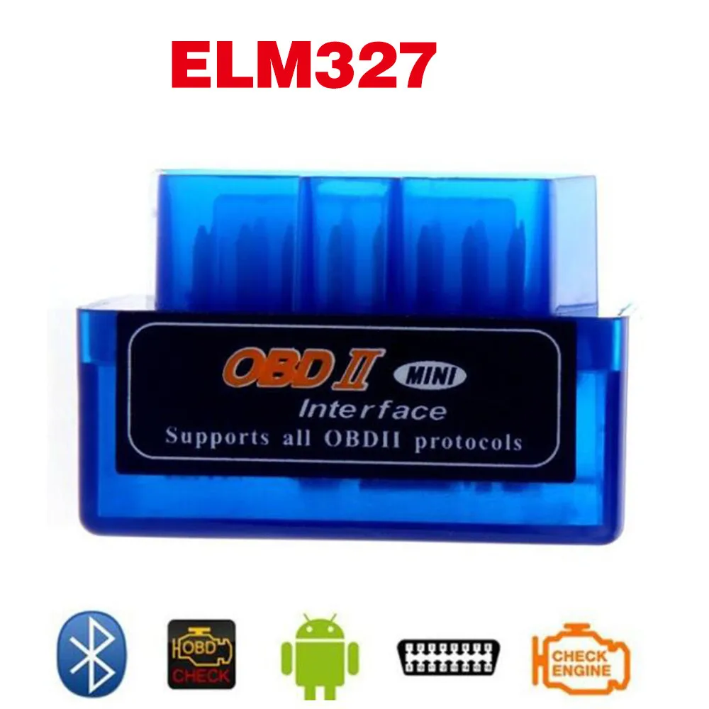 Newest V2.1 Super Mini ELM327 Bluetooth Interface Auto Car Scanner For Android Bluetooth elm 327 OBD2 OBD II Car Diagnostic Tool