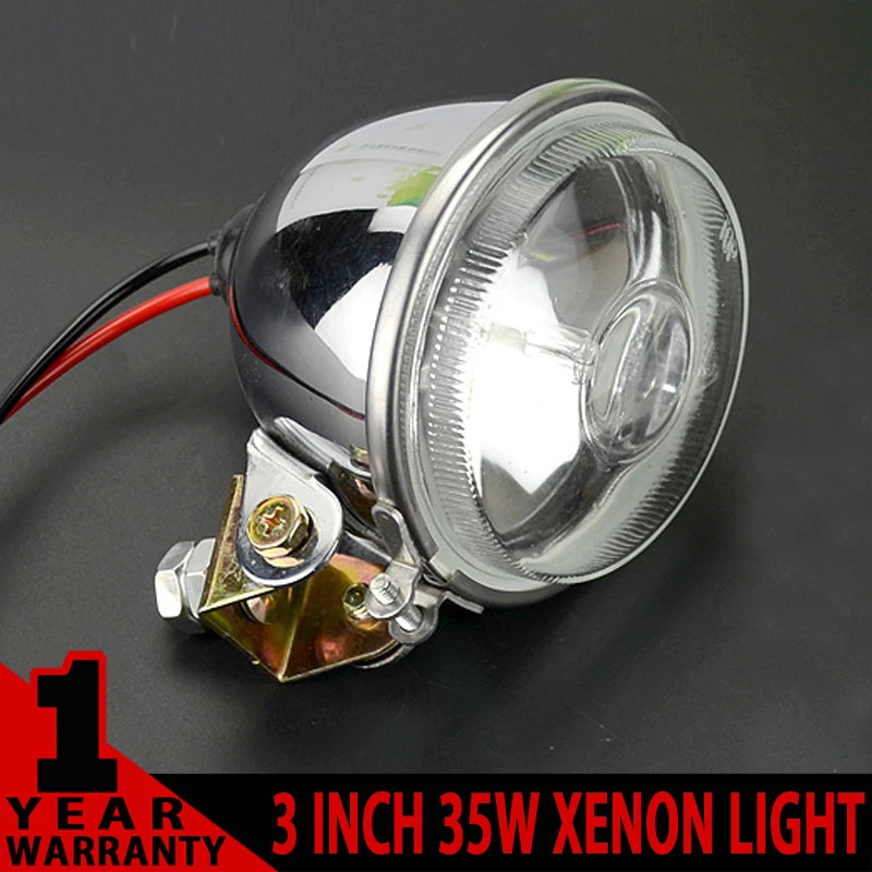 3 INCH 35W Round HID Driving Work Light Xenon H3 Bulb Spotlights 4x4