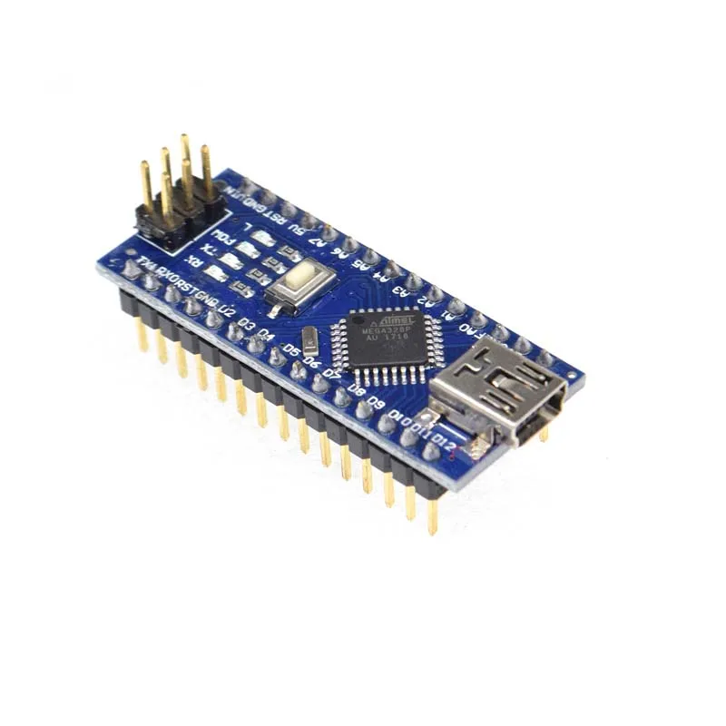 Бесплатная доставка 5 шт. контроллер Nano 3 0 ATmega328P совместимый с Arduino NANO CH340 сменная
