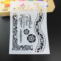 DIY Craft наслоения Трафареты для покраски стен Скрапбукинг штамповка Stamp Альбом декоративное тиснение Бумага карты