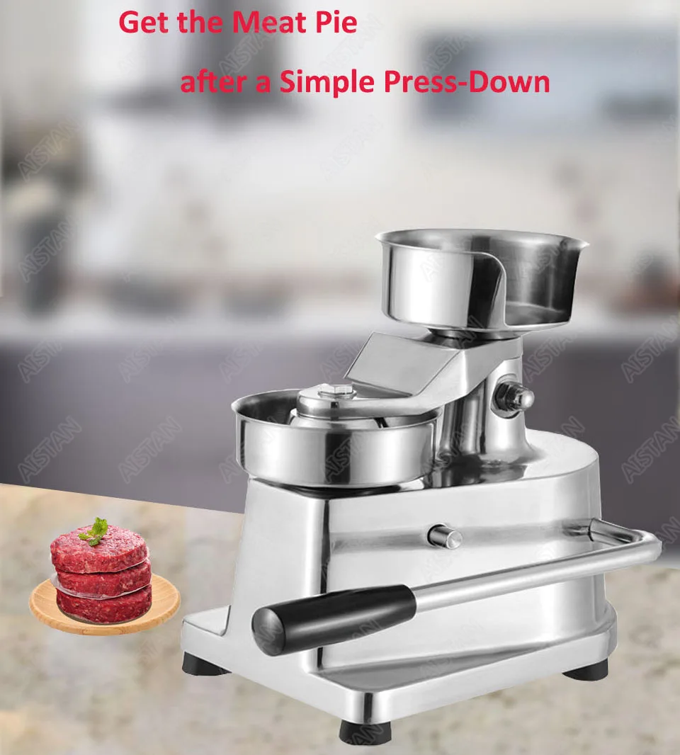 HF150 manual handhold hamburger maker making machine Stainless steel for restaurant KFC McDonald's fast food shop