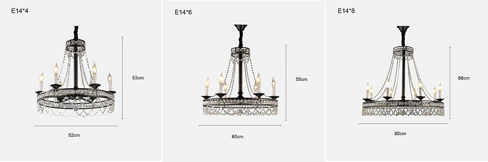 Роскошный винтажный дизайн черный E14 Led K9 Хрустальная большая Хрустальная люстра для дома Лестница Гостиная спальня лампа