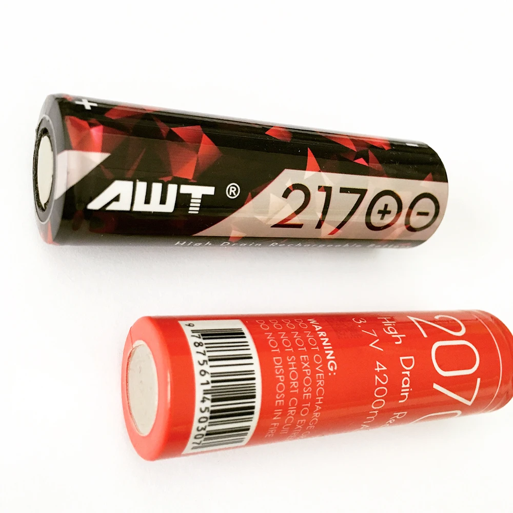 Preise 21700 batterie AWT 4800mAh 35A Lithium Akku für SMOK Eleaf IJOY Vaporesso Armour Pro VS IJOY 21700 Batterie t055