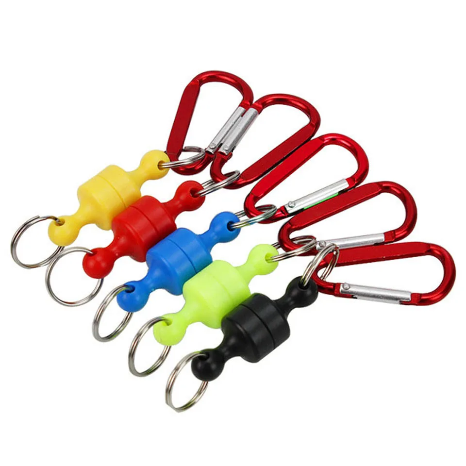 

Fishing Tackle Accessories Magnetic Buckle Carabiner Magnet Clasp Hanging Fast Buckle Fishing tool retention rope