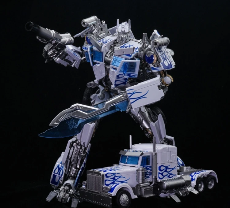 

HOT Transformation OP Commander MPM04 MPM-04 LT-02-W LT-02W Alloy Blue And White Porcelain Movie 5 KO Action Figure Robot Toys