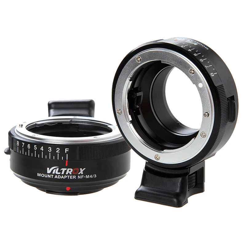 

Viltrox 8-stops Aperture Mount Lens Adapter NF-M4/3 Ring for Nikon G F AI S D Lens to M4/3 Camera Olympus Panosonic BMPCC
