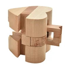 Jogo de inteligência educacional, jogo lubano, presente do dia dos namorados, 3d, de madeira, formato de coração, quebra-cabeça iq, mordedor de cérebro, rússia fechadura com fechadura