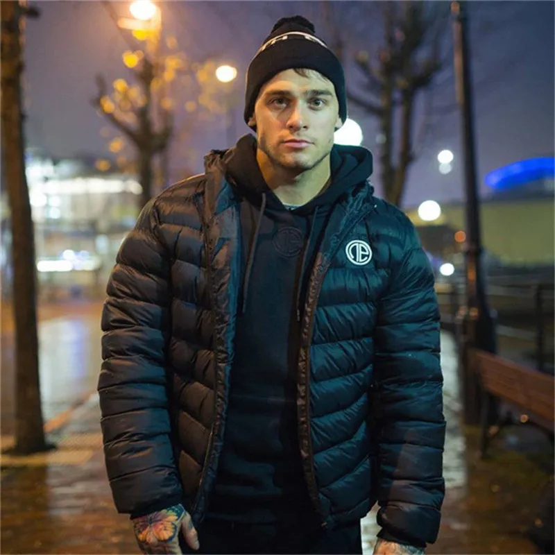 

YEMEKE Winter Men Jacket 2018 New Brand High Quality black navy blu Warmth Mens Jackets and Coats Thick Fashion Men Outwear XXL
