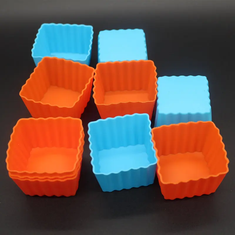 Kast beroerte Oorzaak 30 stuks nieuwe ontwerp mini cake bakken pan cupcake schimmel vierkante siliconen  muffinvorm|molded inductor|muffin standmold building - AliExpress