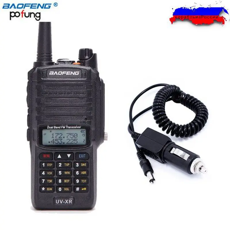 Baofeng UV-XR 10W 4800mAh Battery IP67 Waterproof Handheld Walkie Talkie 10KM Long Range Powerful Portable Two Way Radio+Charger