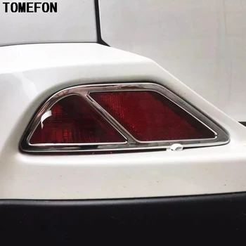 

TOMEFON For Toyota RAV4 RAV 4 2016 ABS Chrome Rear Tail Fog Lamp Light Cap Mask Sticker Accessories Moulding Cover Trim
