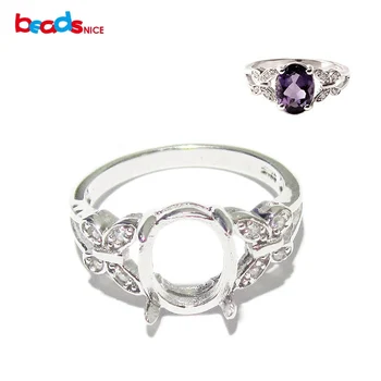 

Beadsnice ID27356 jewelry findings diy butterfly ring silver 925 wholesale semi mount ring settings without stones