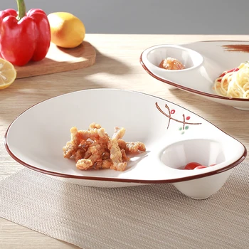 

Breakfast Plate Creative Ceramic Plate Shaped Hotel Plate Personality Shaped Tableware Fashion Food Dish