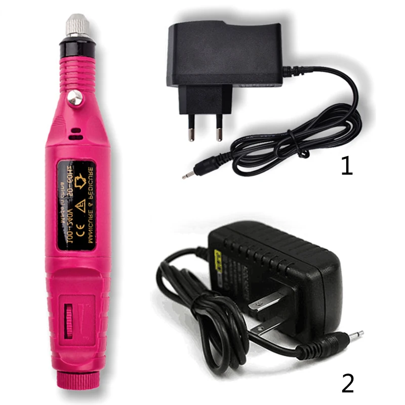 

EU/US Plug Professional Mini Power Electric Manicure Machine Tools Drill Pen Pedicure Set For Nail Tools Equipment