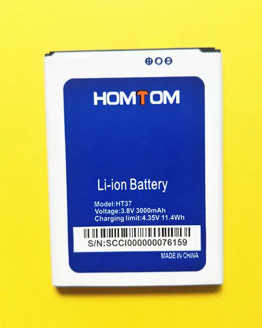 

AZK New for HOMTOM HT37 Battery Large Capacity Full 3000mAh Replacement For HOMTOM HT37 Smart Phone battery