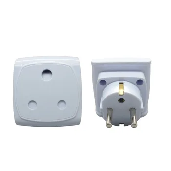 

EU Standard 2Pin Plug Socket EU to South Africa Plug Conversion Travel Wall AC Power Charger Outlet Adapte