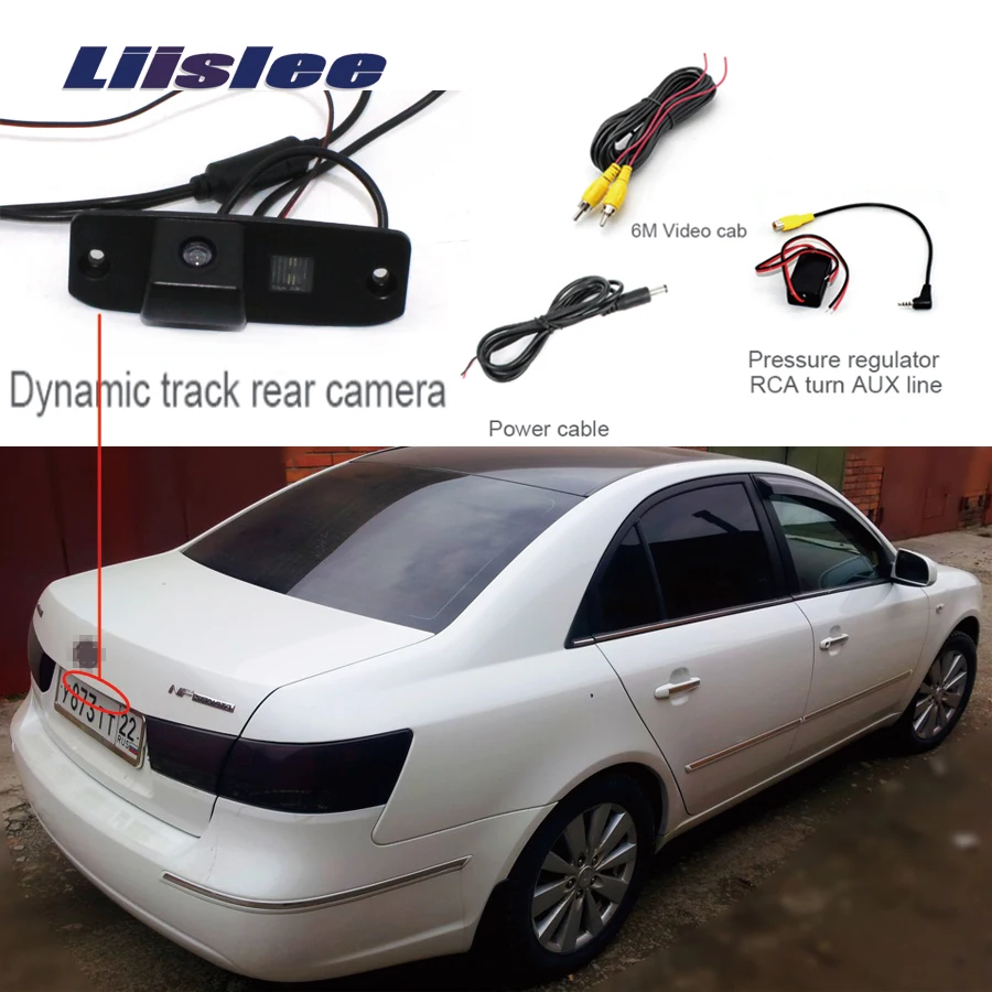 Liislee для hyundai Sonata NF GF заднего вида камера парковка+ Широкий формат обратный резервный