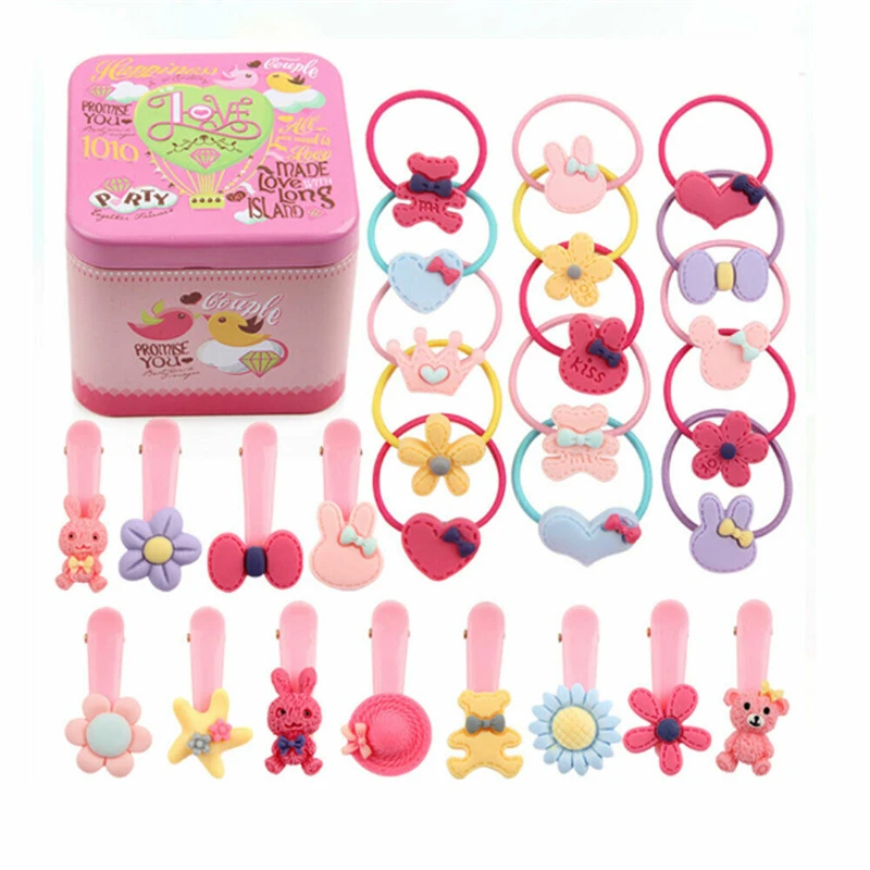 

30Pcs Baby Hair Accessories Girls Hairpin Gripper Children Girl Hair Clip Bangs Hairband Headband Headwear Headdress Hair Bands