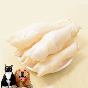

10pcs/lot Real Bone Pet Toy Small Lamb Hoof Dog Snacks Molar Cleaning Teeth Contains Various Elements Pet Supplies Accessories