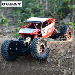 2,4 г 4WD RC Рок вождения сканеры удаленного Управление автомобиля Double моторы Bigfoot Большая ступня модель автомобиля внедорожник игрушка RC