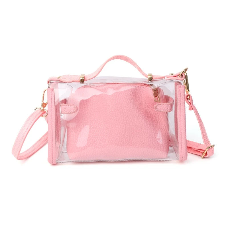 جديد 2018 النساء أزياء شفافة محفظة حقيبة كتف Crossbody أكياس حقيبة يد حمل حقيبة