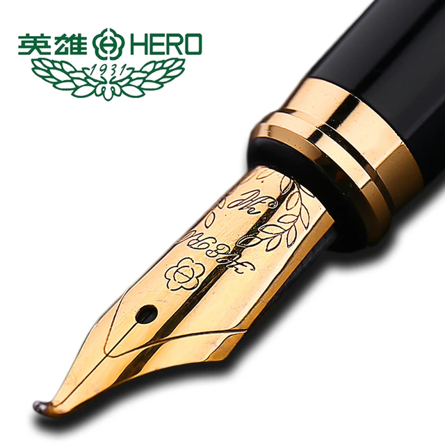 Authentic standard type Hero frosted 6006 metal calligraphy pen art fountain pen iraurita ink