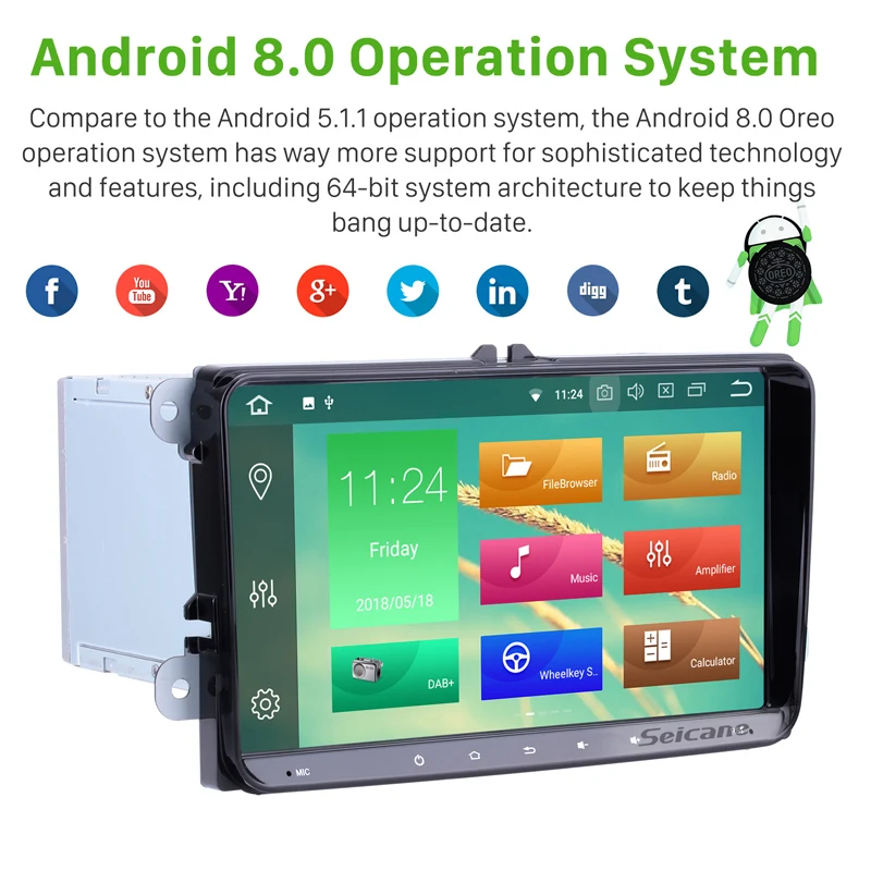Seicane 2Din Android 9.0 9\