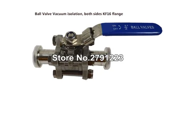 

Ball Valve for Vacuum isolation, both sides KF16 flange, Stainless Steel Body