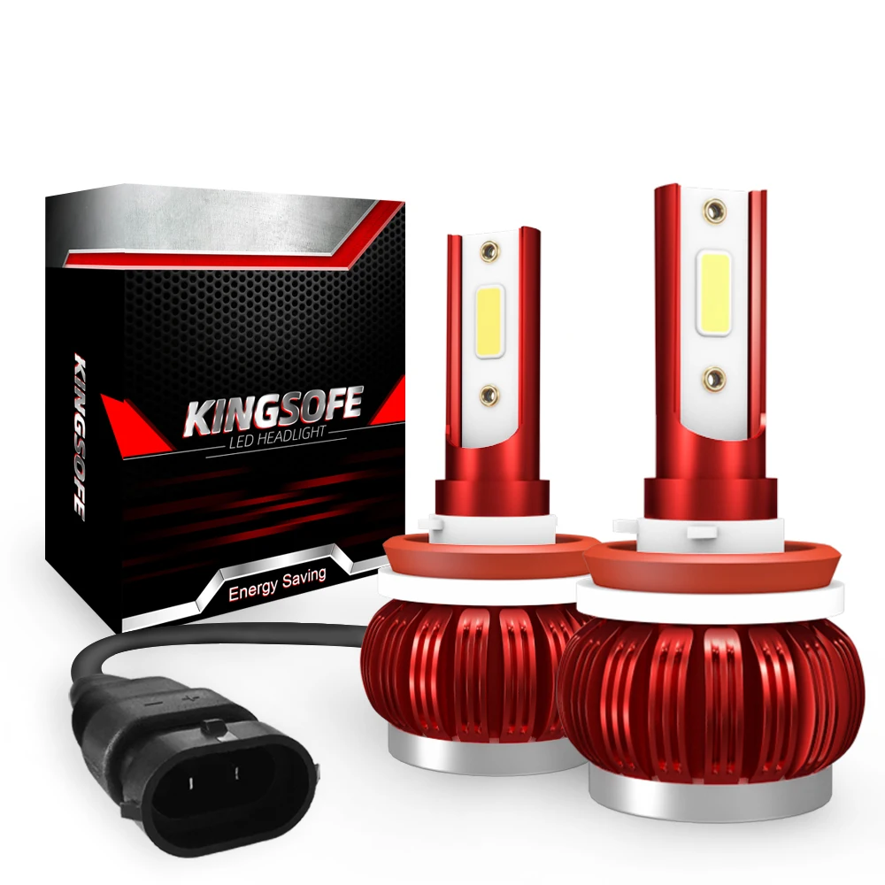 

2X Mini Car Light H11 H8 H9 Bulb LED Headlight Turbo Led 8000LM 70W/SET 6000K 12V Auto Fog Lamp