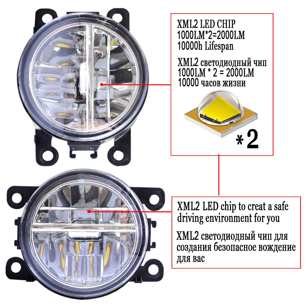 Светодиодный противотуманный фонарь для Honda Accord VII Tourer 2008- противотуманная фара в сборе супер яркий противотуманный фонарь 2 шт. левый и правый