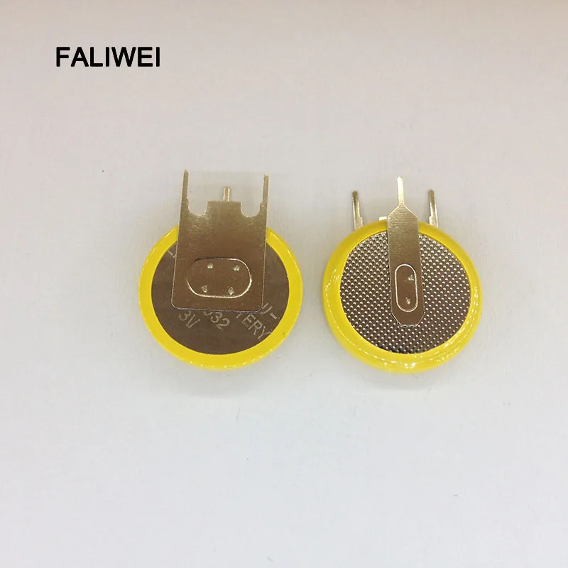 

5pcs/lot High Capacity 3-pin CR2032 2032 Button Cell Batteries with welding Feet