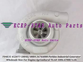 

Free Ship T04E35 452077-5004S 452077-0003E 2674A080 Turbo For PERKIN Agricultural Industrial Generator T6.60 1006.6THR3 6.0L