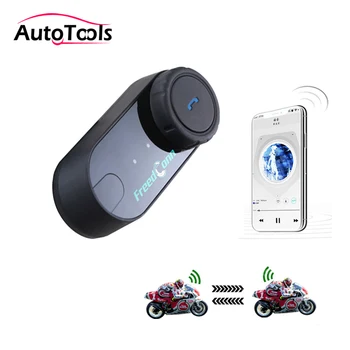 

1pc T-COM VB Motorcycle Helmet Wireless Headset bluetooth handsfree speaker 800M intercom distance motorcycle accessories