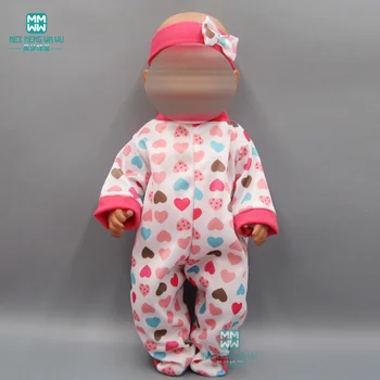 

Doll clothes for 43cm new born doll accessories fashion crawling clothes + pacifier + baby hair band