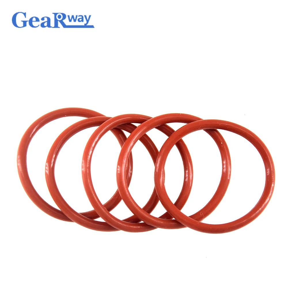 

Gearway Red Silicon O Ring Seal Gasket 3.1mm CS O Ring Seal Washer 85/90/95/100/155/160mm OD VMQ 55SH Hardness O Ring Sealing