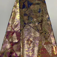 Красивые Новые многоцветные блестки Африканские кружева, африканская, Французская ткань сетка подходит для свадьбы тканевые платья, юбки 5 ярдов