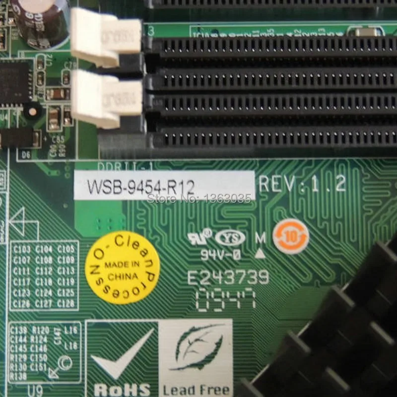 DHL EMS- WSB-9454-R12 REV: 1,2 Промышленная материнская плата протестирована