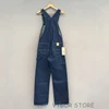 Bob Dong 40s Three-In-One Wabash Striped Overalls Vintage High Back Denim Pants 40s Retro Trousers 4