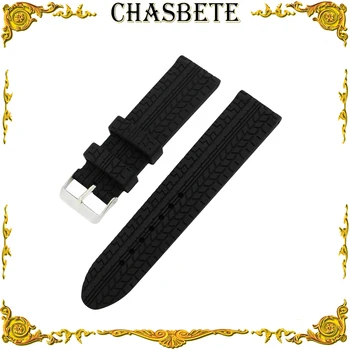 

20mm 22mm 24mm Silicone Rubber Watch Band for Oris Watchband Resin Strap Wrist Loop Belt Bracelet Black + Spring Bar + Tool